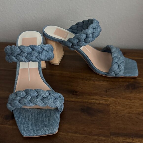 Dolce Vita - Paily Slide Sandal in Denim - Picture 4 of 8